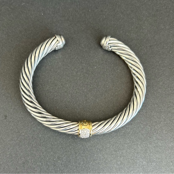 New David Yurman Cable Station Bracelet-size Small - Picture 7 of 15